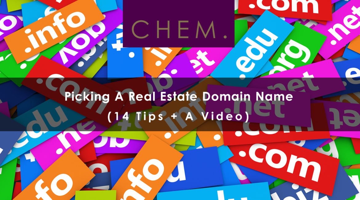 Picking A Real Estate Domain Name