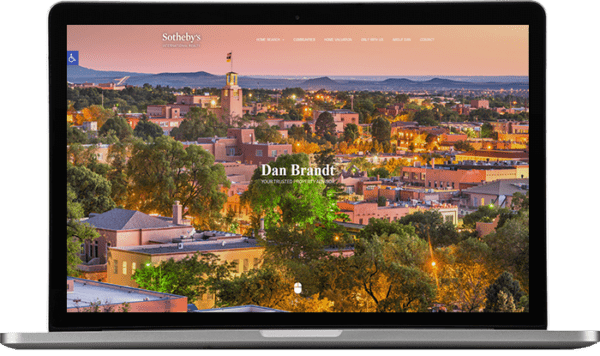 Dan Brandt Real Estate Website on MacBook