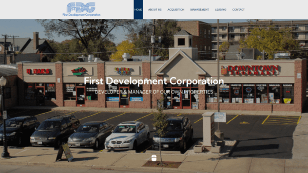 First Development Corporation Custom WordPress Real Estate Website Design