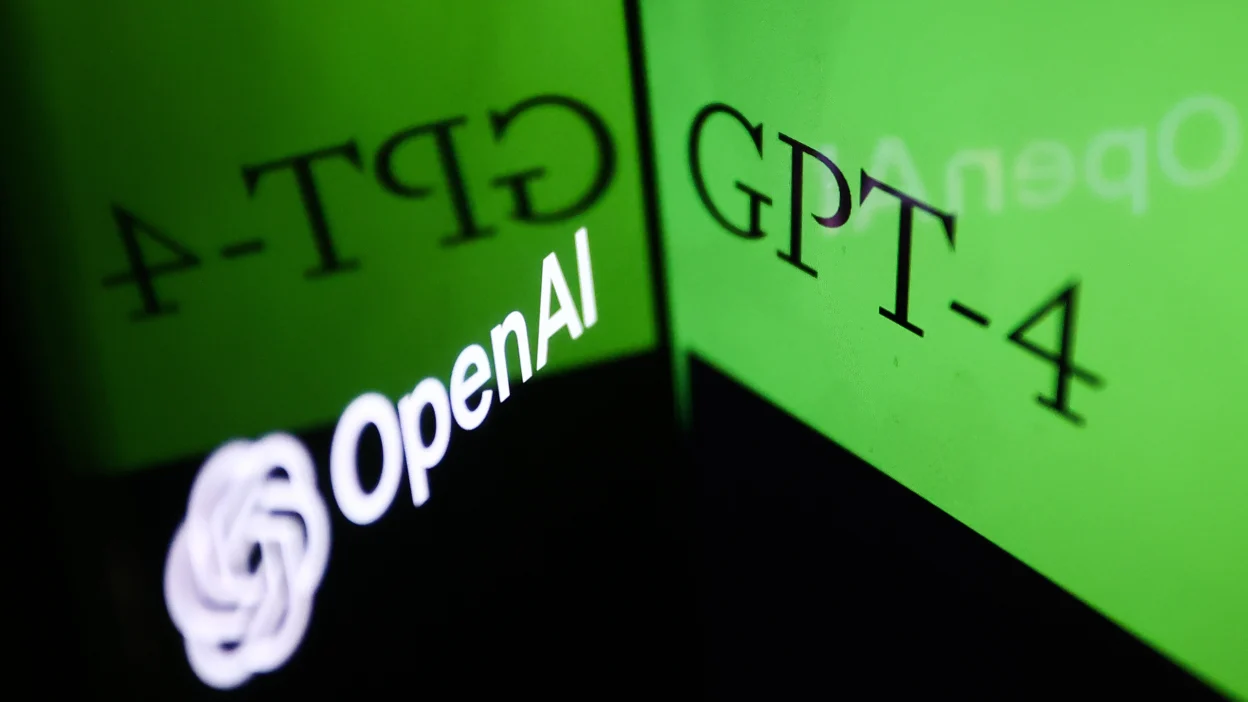 GPT-4 Logo. OpenAI logo.